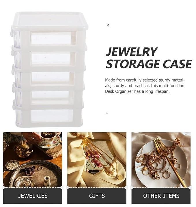 5 Tier Transparent Jewellery Box
